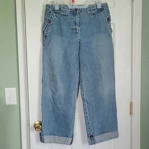 Jones New York Sky Blue Ankle Jeans
